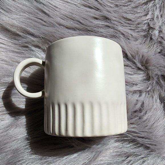 Rae Dunn by Magenta SAVOR wider mug with ridged bottom - Picture 2 of 8